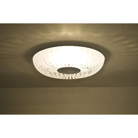 Besa Lighting Spira 10 Ceiling, Clear, Satin Nickel, 1x10W LED SPIRA10CLC-LED-SN